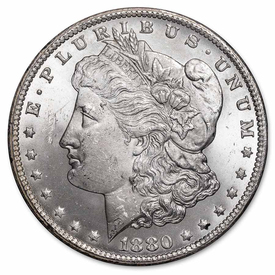 1880-CC Morgan Dollar 80/79 MS-65 NGC (GSA, Top-100 Vam-4)