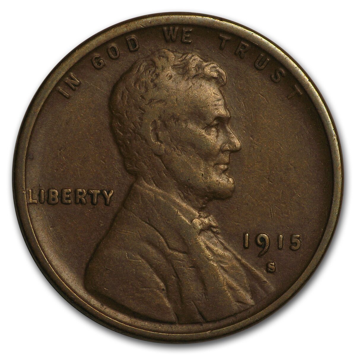 1915-S Lincoln Cent VF
