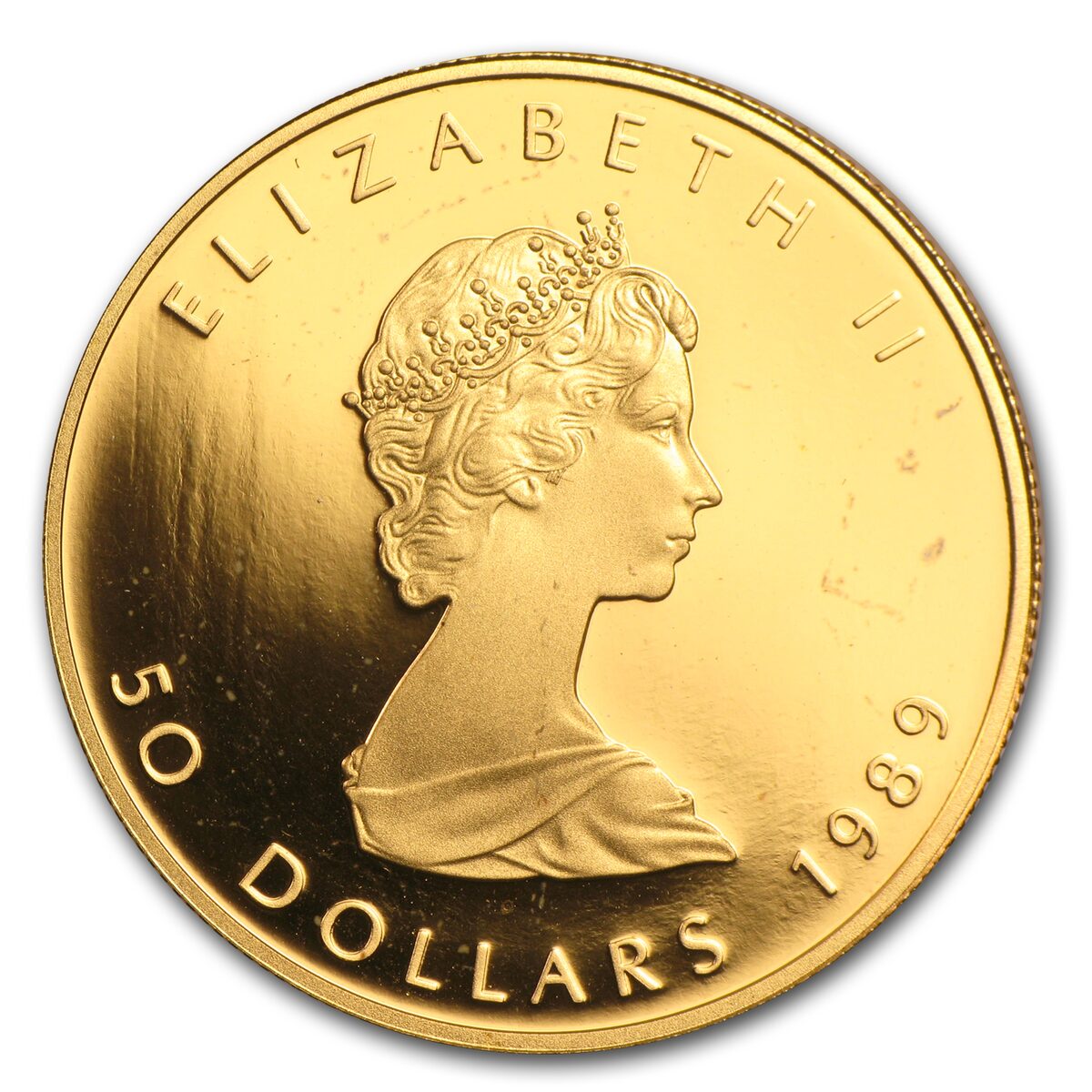 1989 Canada 1 oz Proof Gold Maple Leaf (w/Box & COA)
