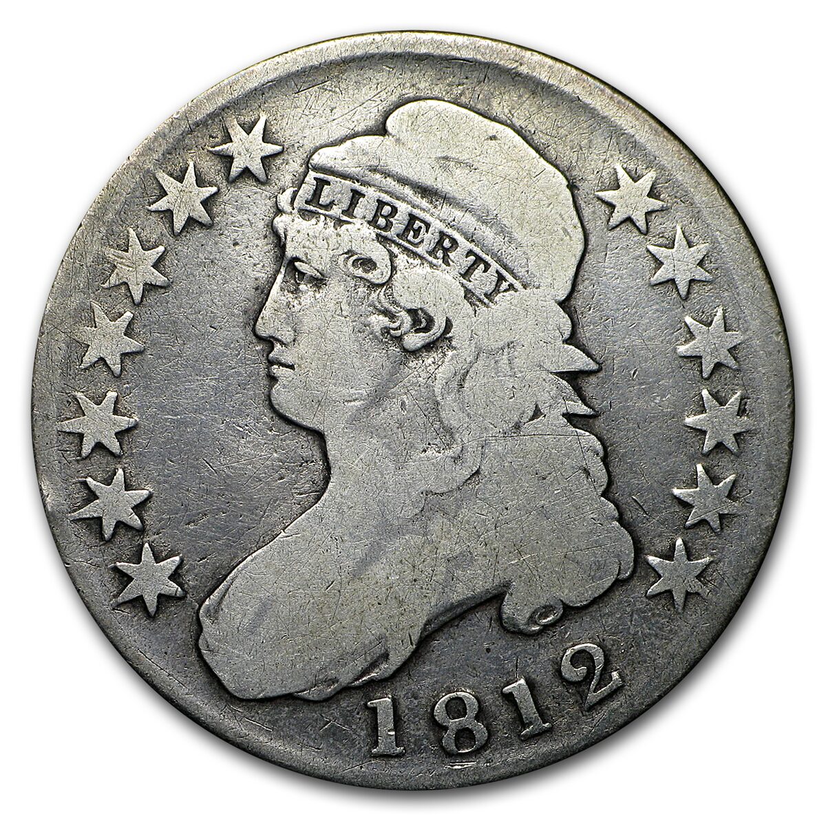 1812 Bust Half Dollar VG