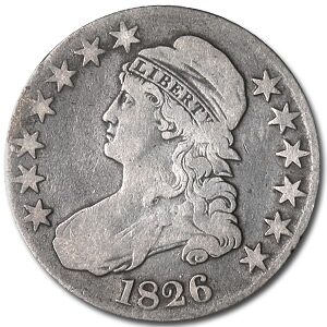 1826 Bust Half Dollar VG