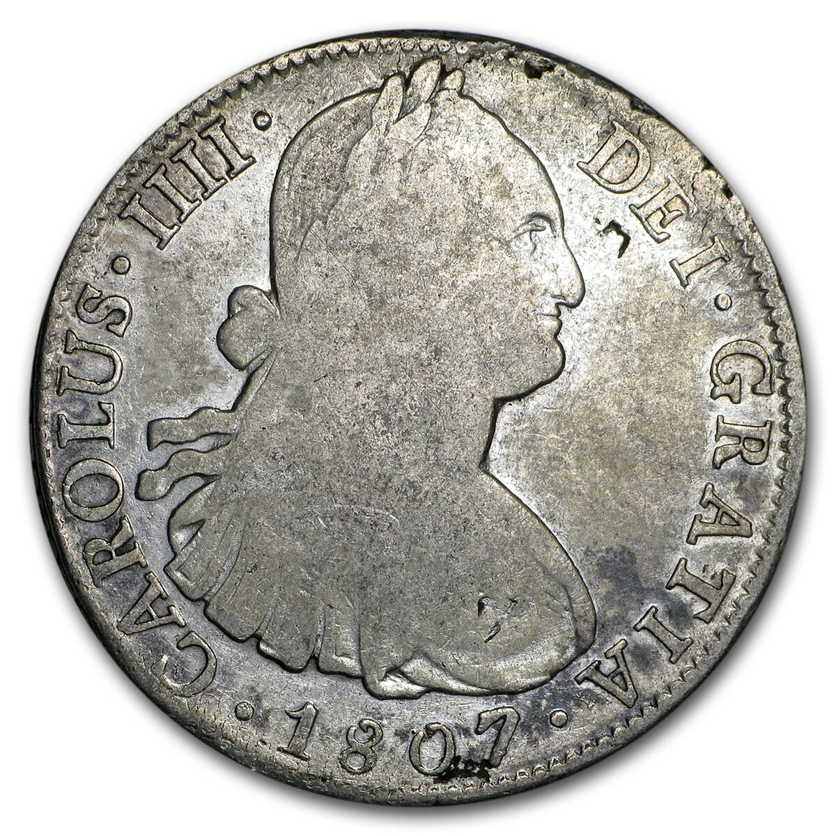 Spanish Empire Silver 8 Reales Portrait & Pillars Coins Cull
