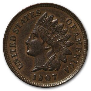 1907 Indian Head Cent AU