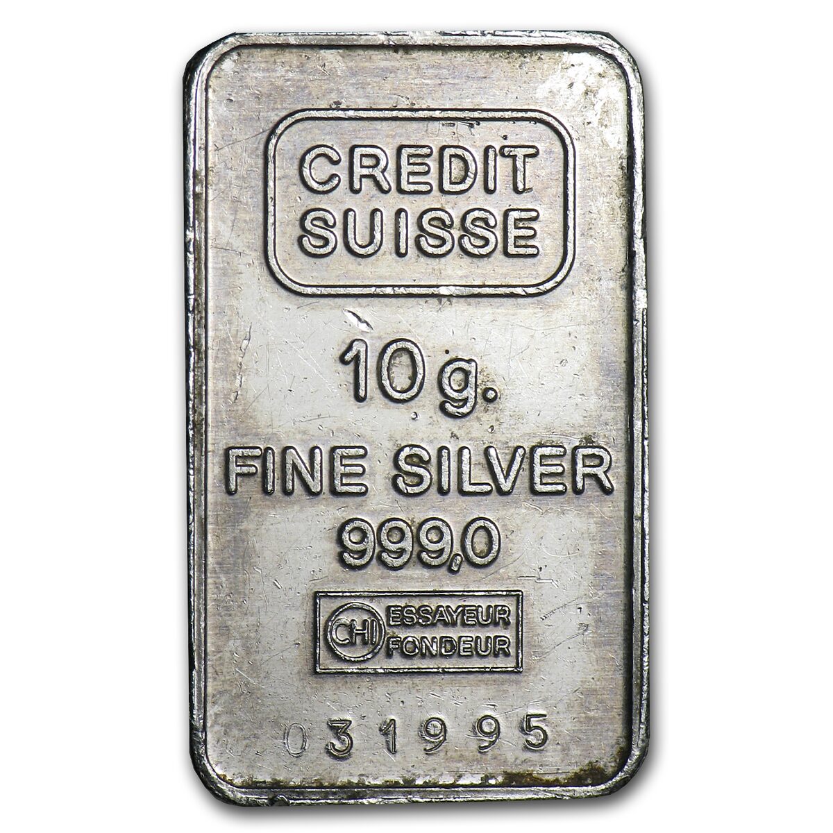 10 gram Silver Bar - Credit Suisse