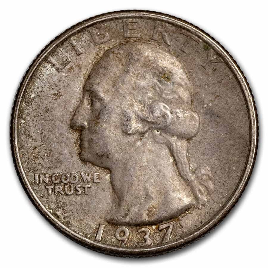 1937-S Washington Quarter XF