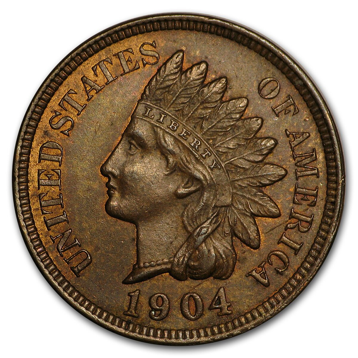 1904 Indian Head Cent BU (Red/Brown)