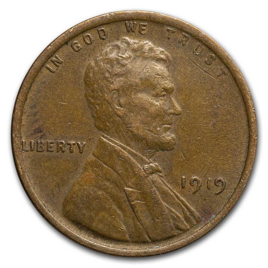 1919 Lincoln Cent AU