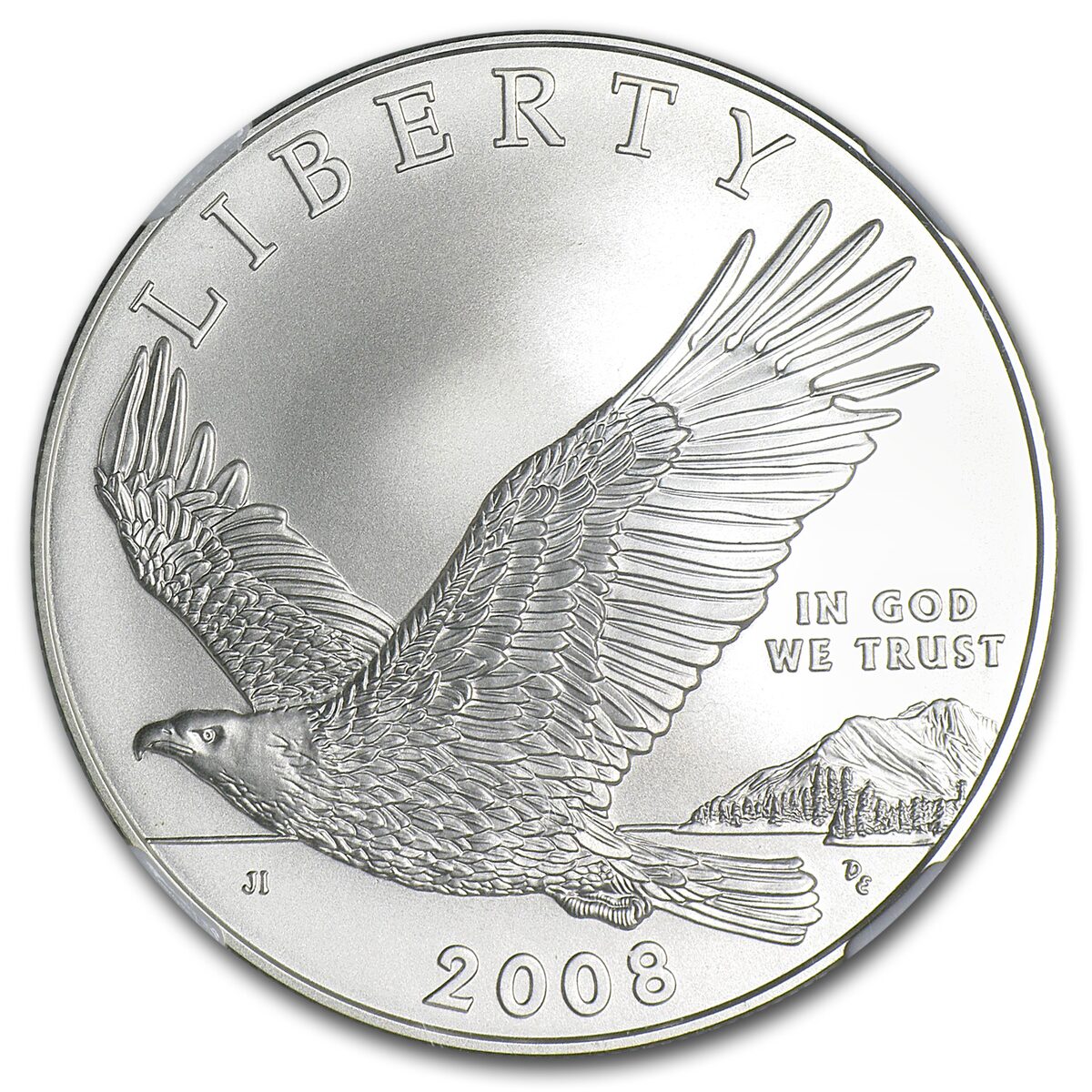 2008-P Bald Eagle $1 Silver Commem MS-70 NGC