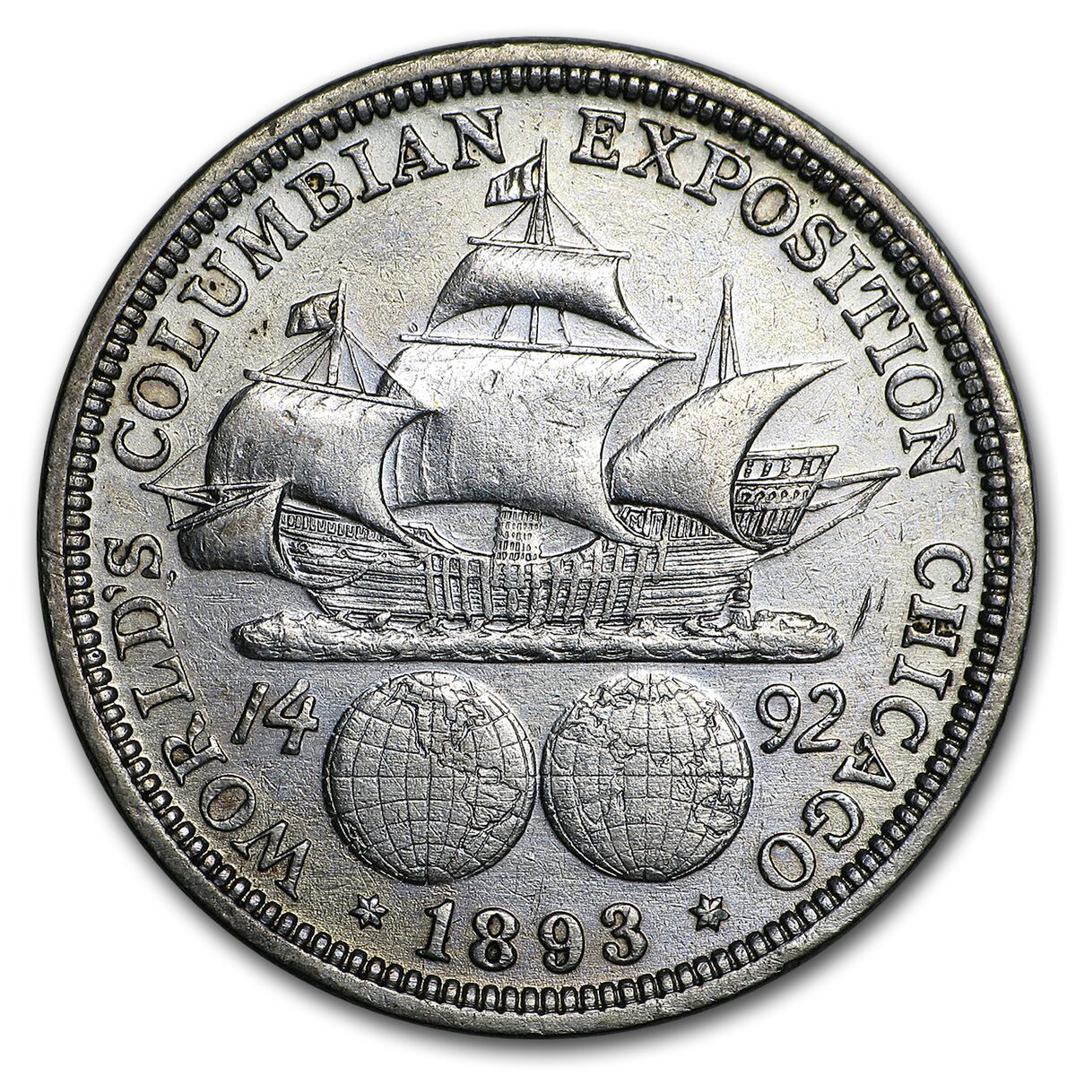 1893 Columbian Expo Half Dollar XF
