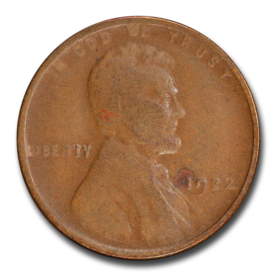 1922 Plain Lincoln Cent VF-30 PCGS (No D, Strong Rev)