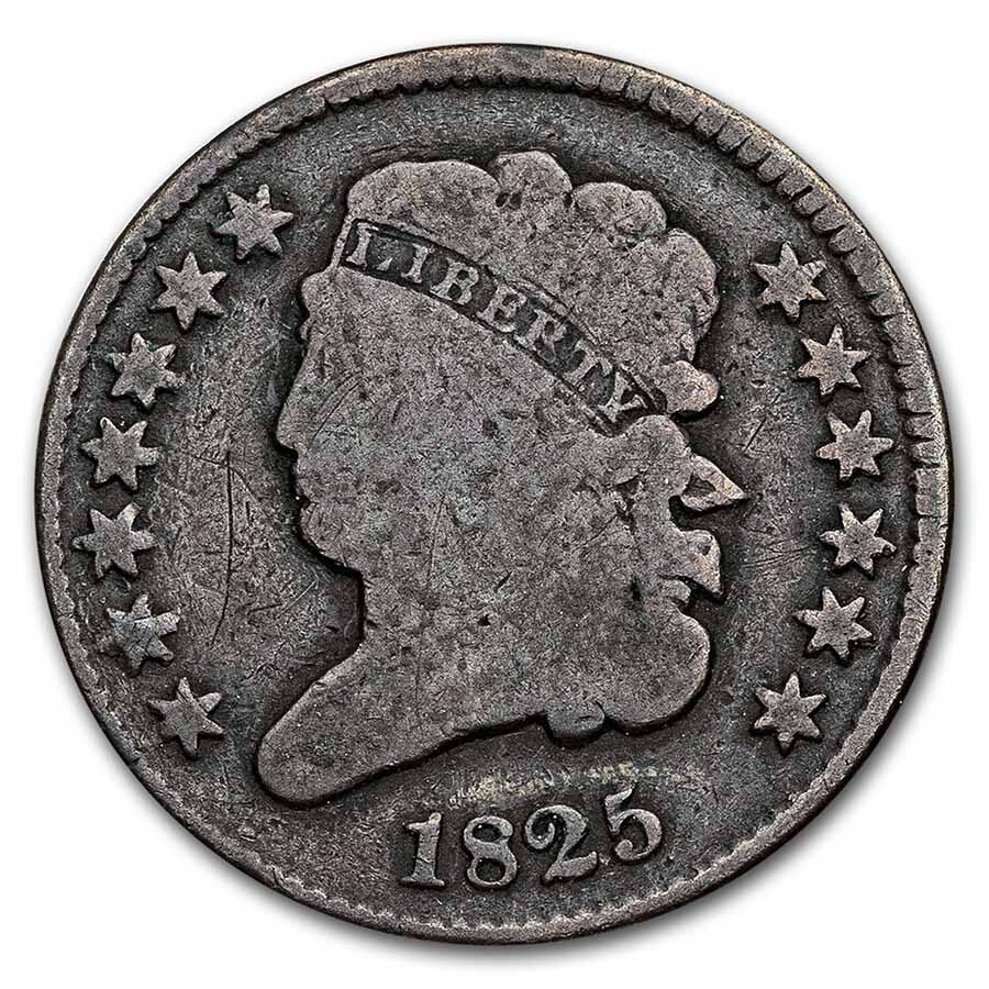 1825 Half Cent Good