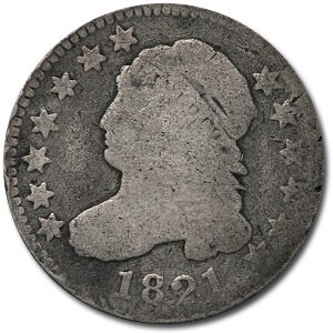 1821 Capped Bust Dime Large Date AG