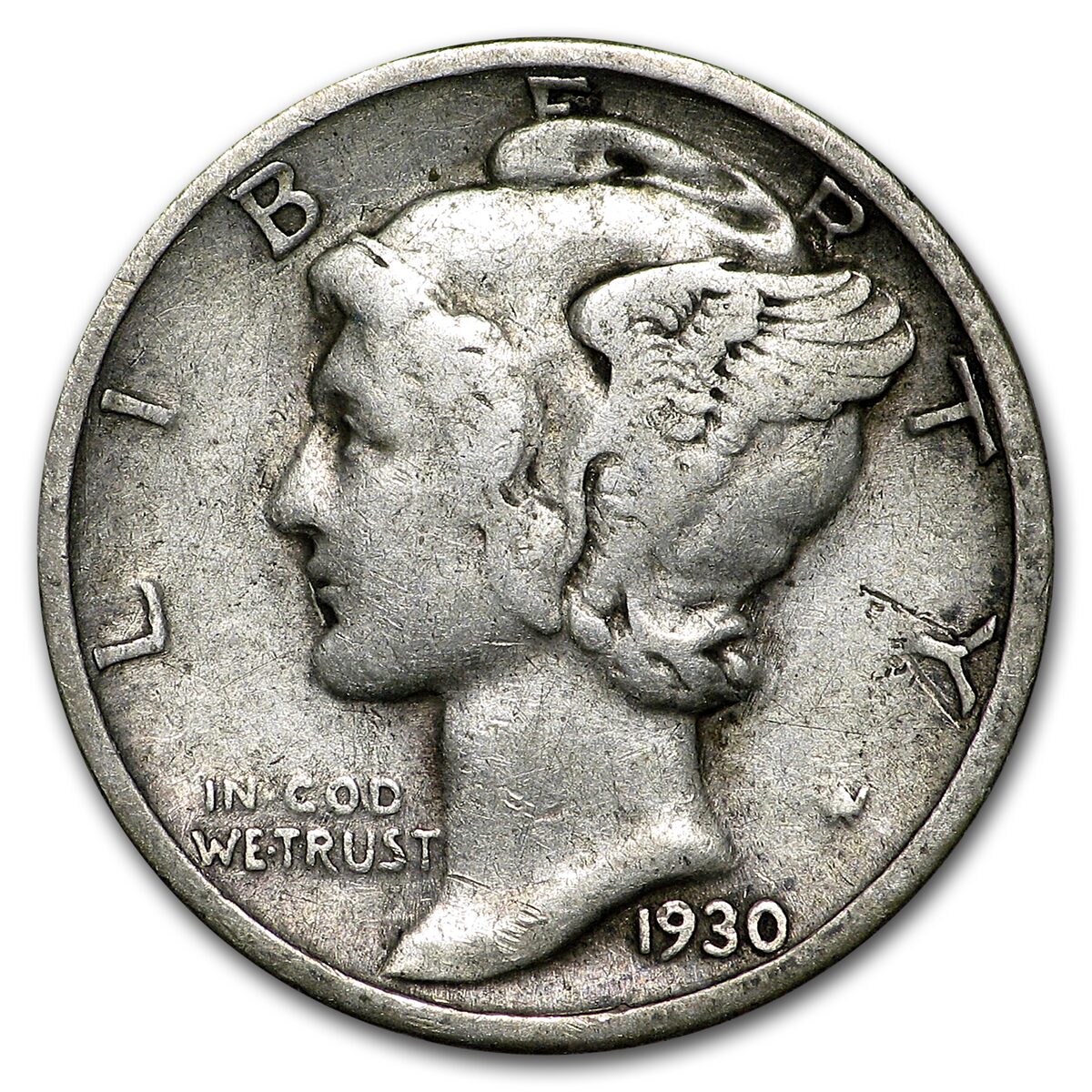 1930-S Mercury Dime Fine
