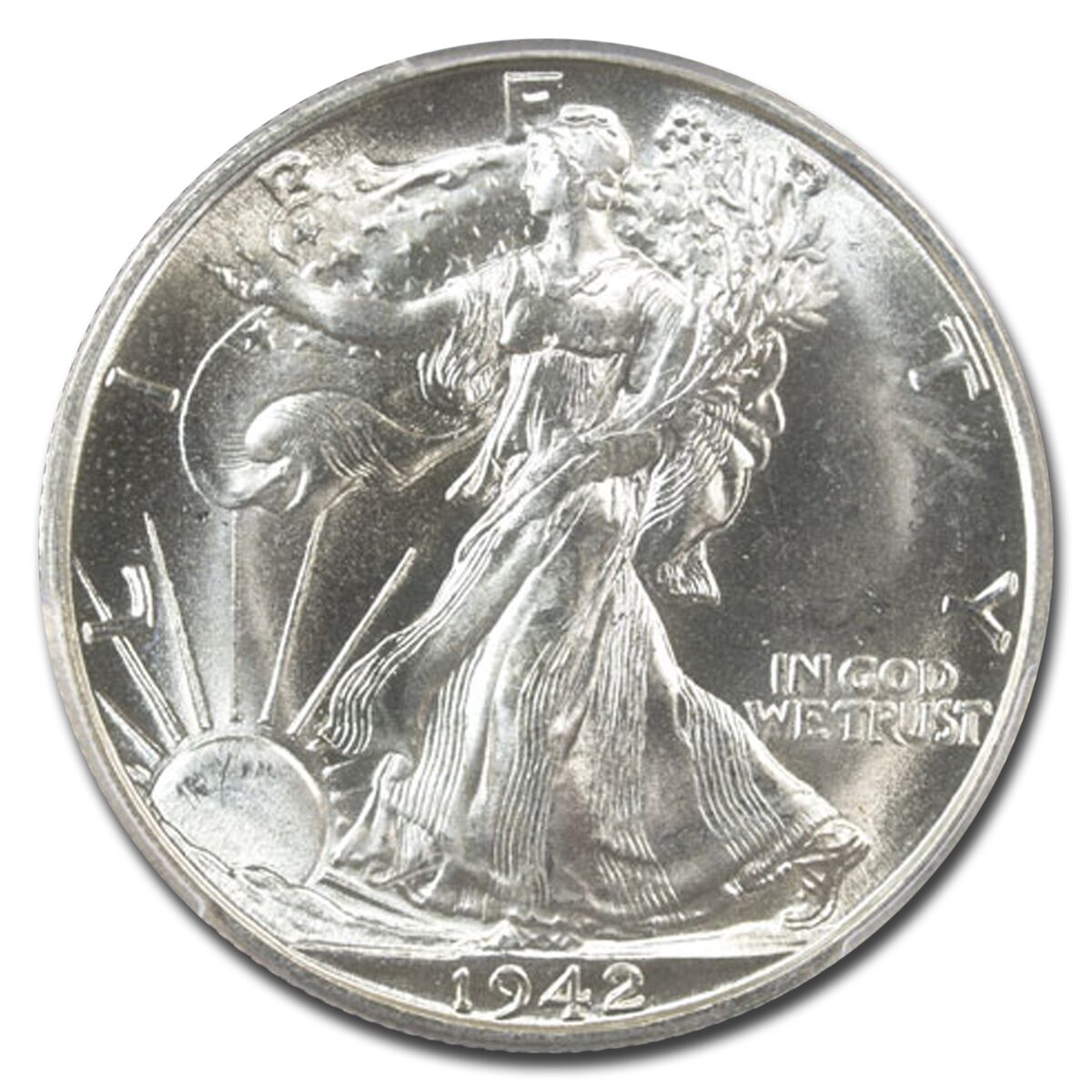 1942-D Walking Liberty Half Dollar MS-65 PCGS