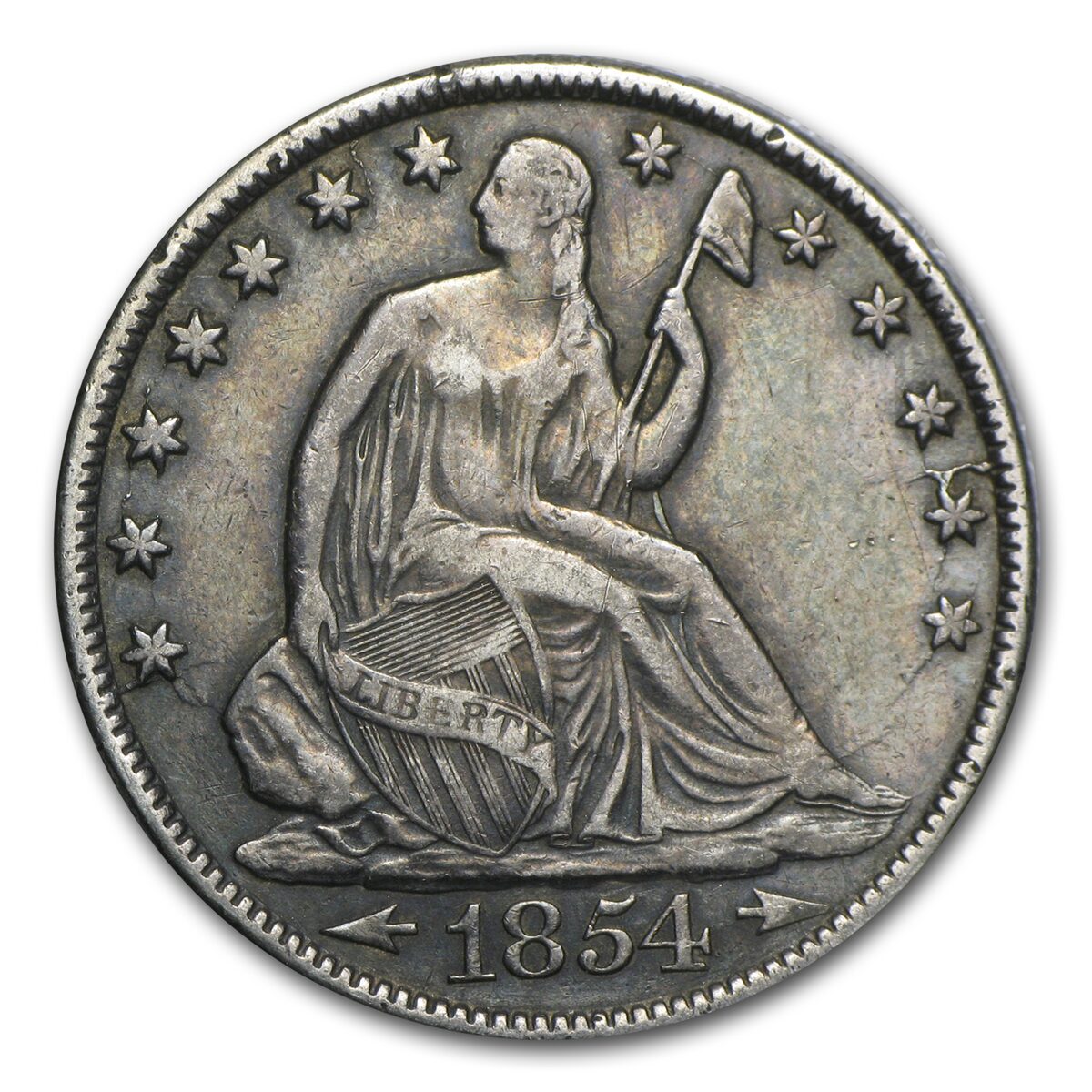 1854-O Liberty Seated Half Dollar XF