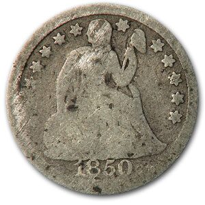 1850 Liberty Seated Dime Good
