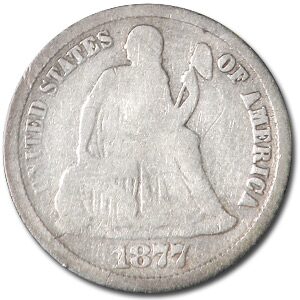 1877-CC Liberty Seated Dime Good