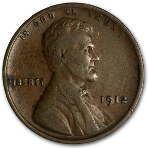 1912 Lincoln Cent VF