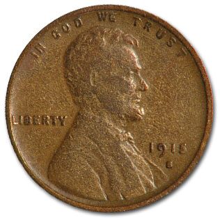 1915-S Lincoln Cent VG Details