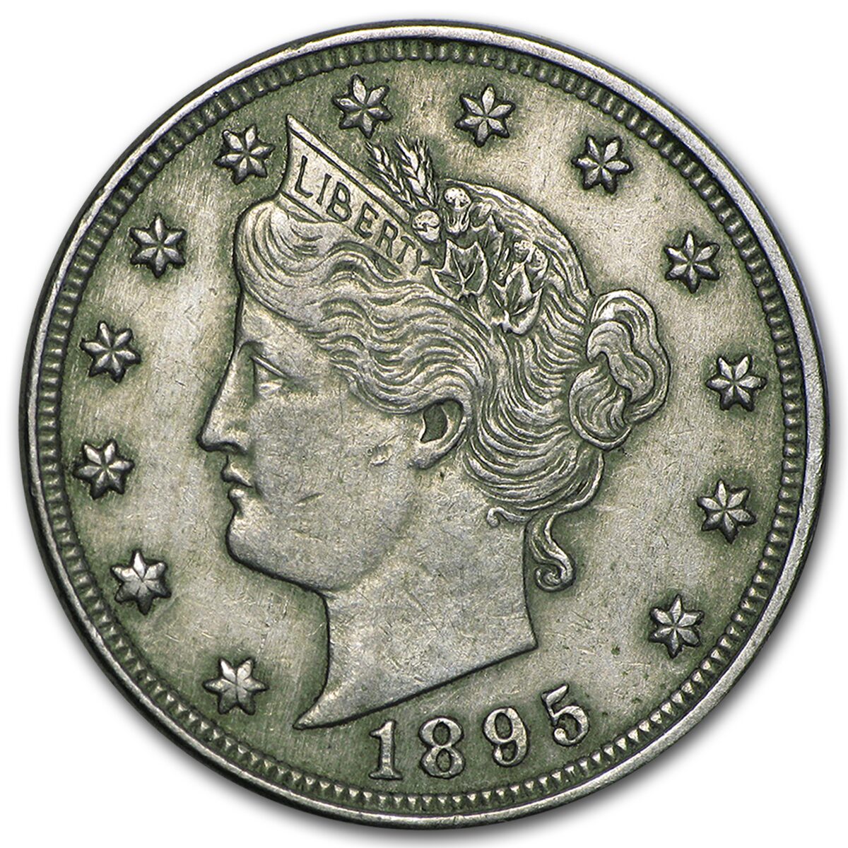 1895 Liberty Head V Nickel VF