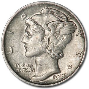 1919-S Mercury Dime XF