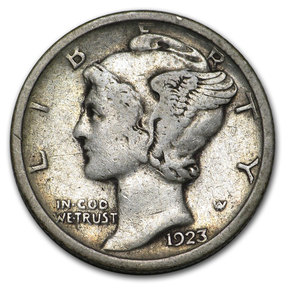 1923-S Mercury Dime Fine