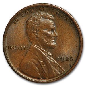 1928 Lincoln Cent BU (Brown)