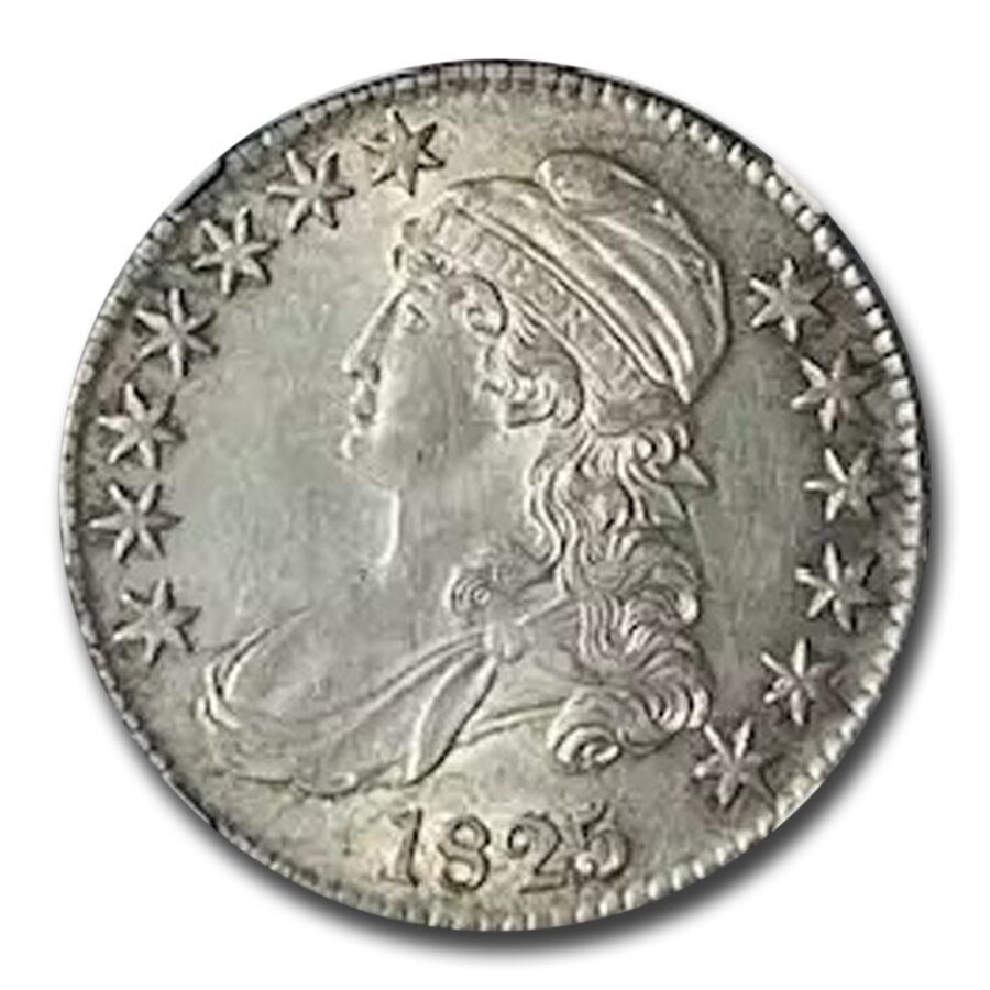 1825 Bust Half Dollar AU-58 NGC