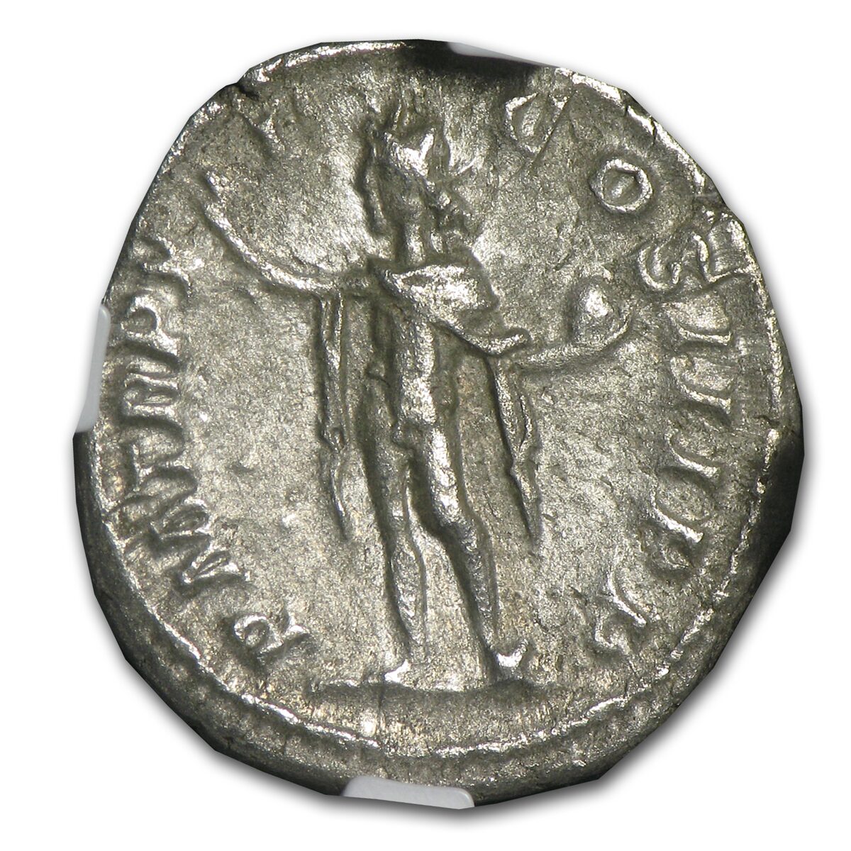 Roman AR Denarius Severus Alexander (222-235 AD) Ch-XF NGC