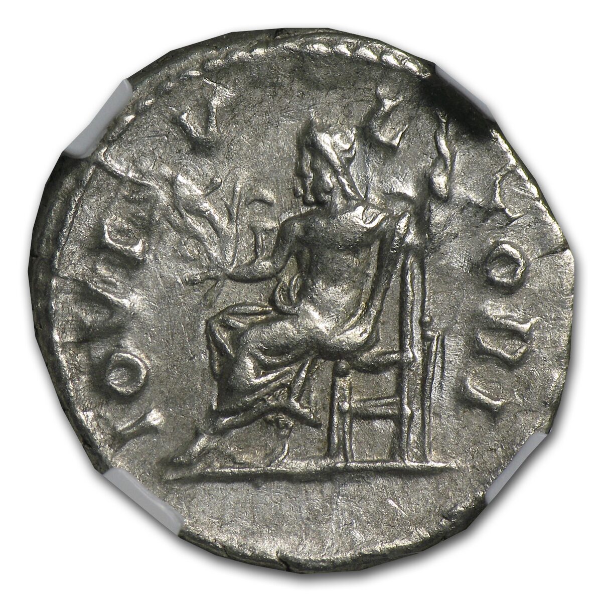 Roman Empire AR Denarius Severus Alexander (222-235 AD) XF NGC