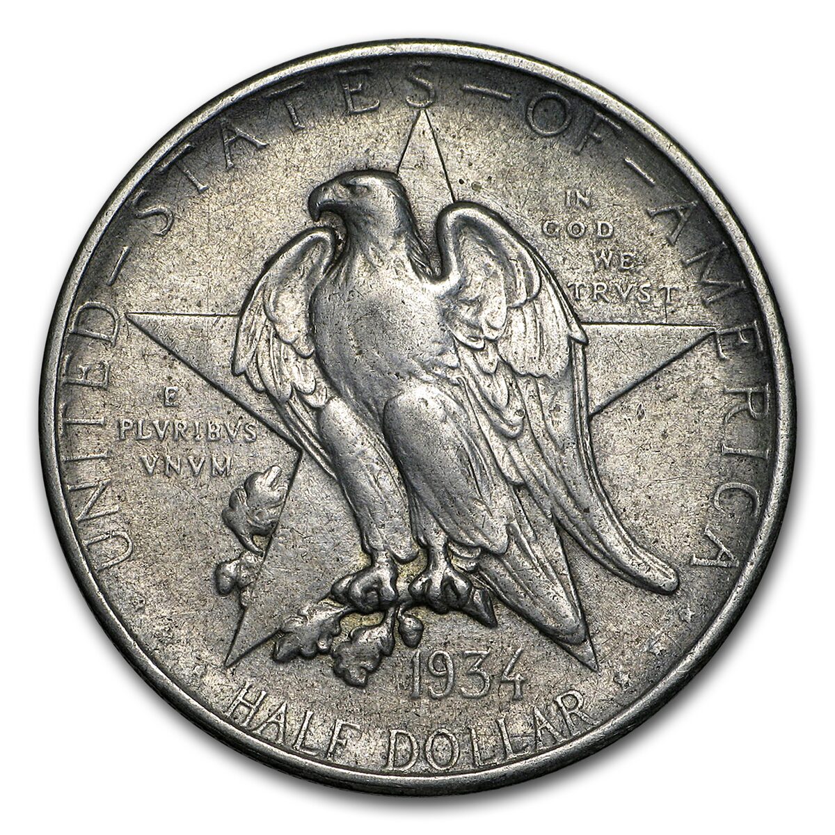 1934 Texas Centennial Half XF