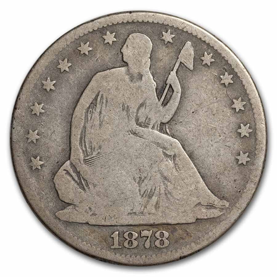 1878 Liberty Seated Half Dollar Good