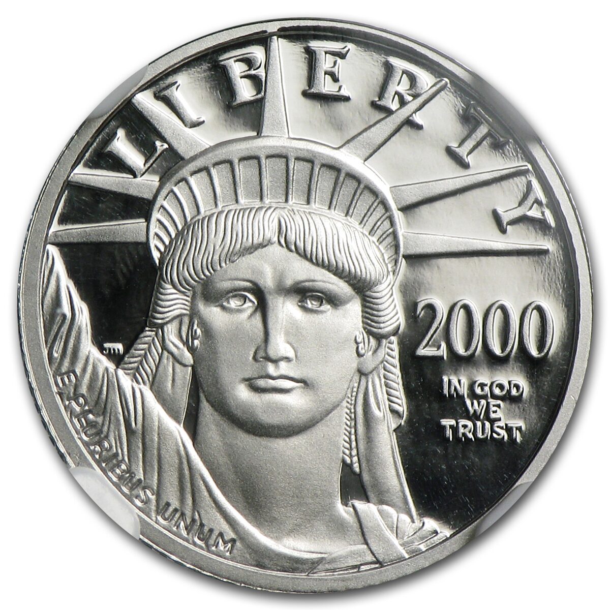 2000-W 1/10 oz Proof American Platinum Eagle PF-70 NGC