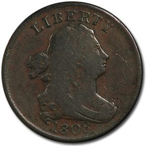 1808 Half Cent VF