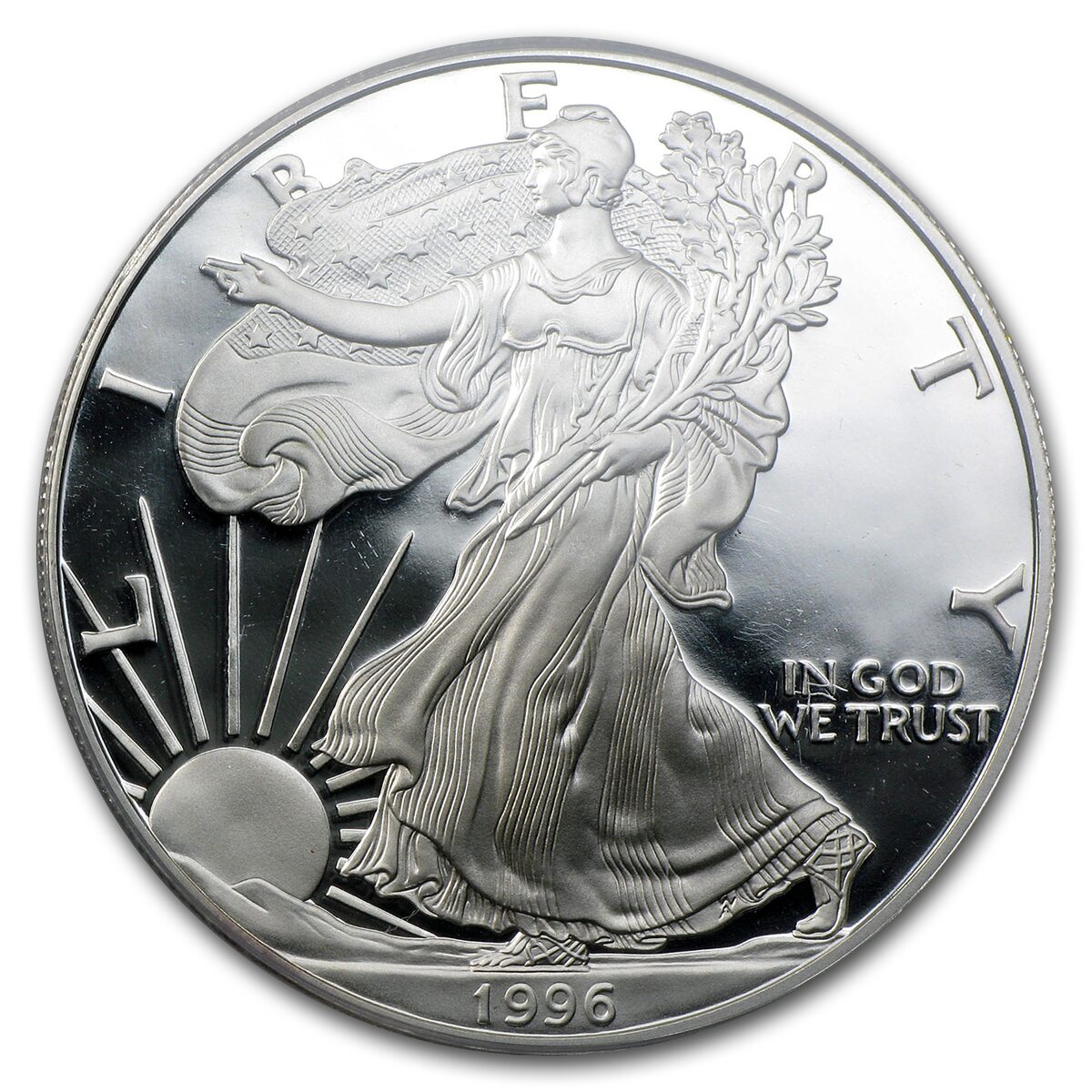 1996-P Proof American Silver Eagle PR-70 PCGS