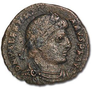 Roman Bronze AE3 Emperor Valentinian I (364-375 AD) Fine