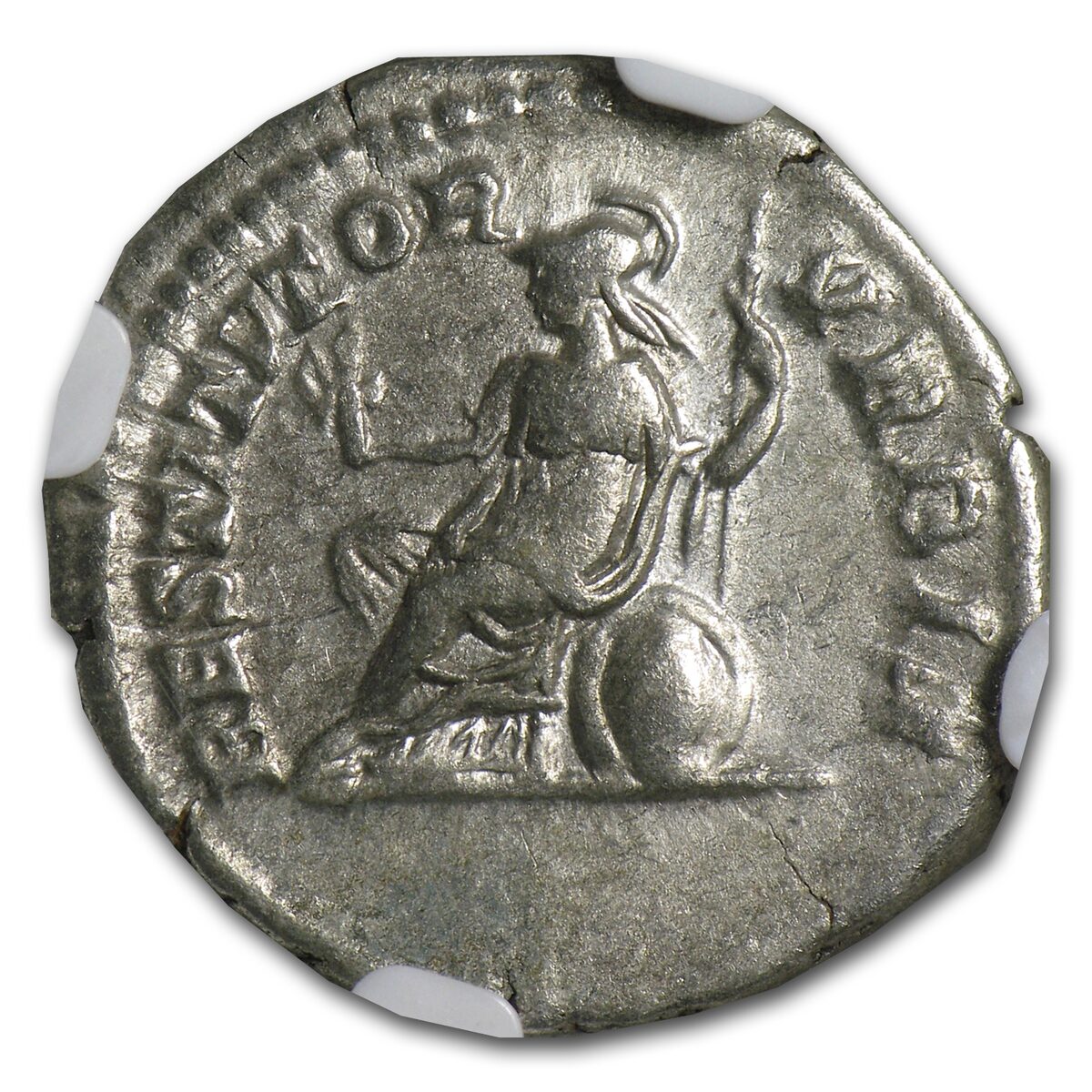 Roman Empire Silver Denarius Sept. Severus (193-211 AD) XF NGC