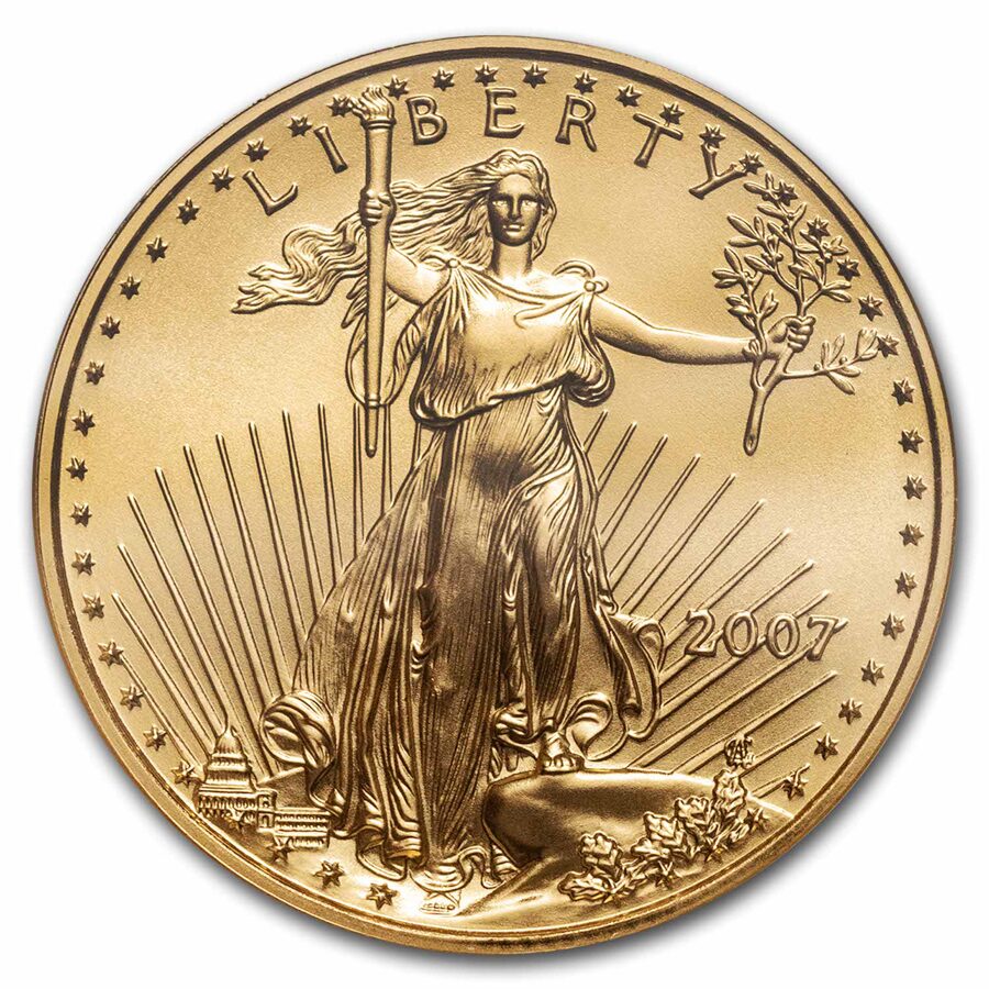2007 1/2 oz American Gold Eagle MS-70 NGC