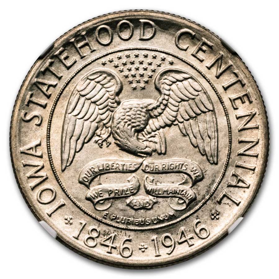 1946 Iowa Centennial Half Dollar MS-66 NGC