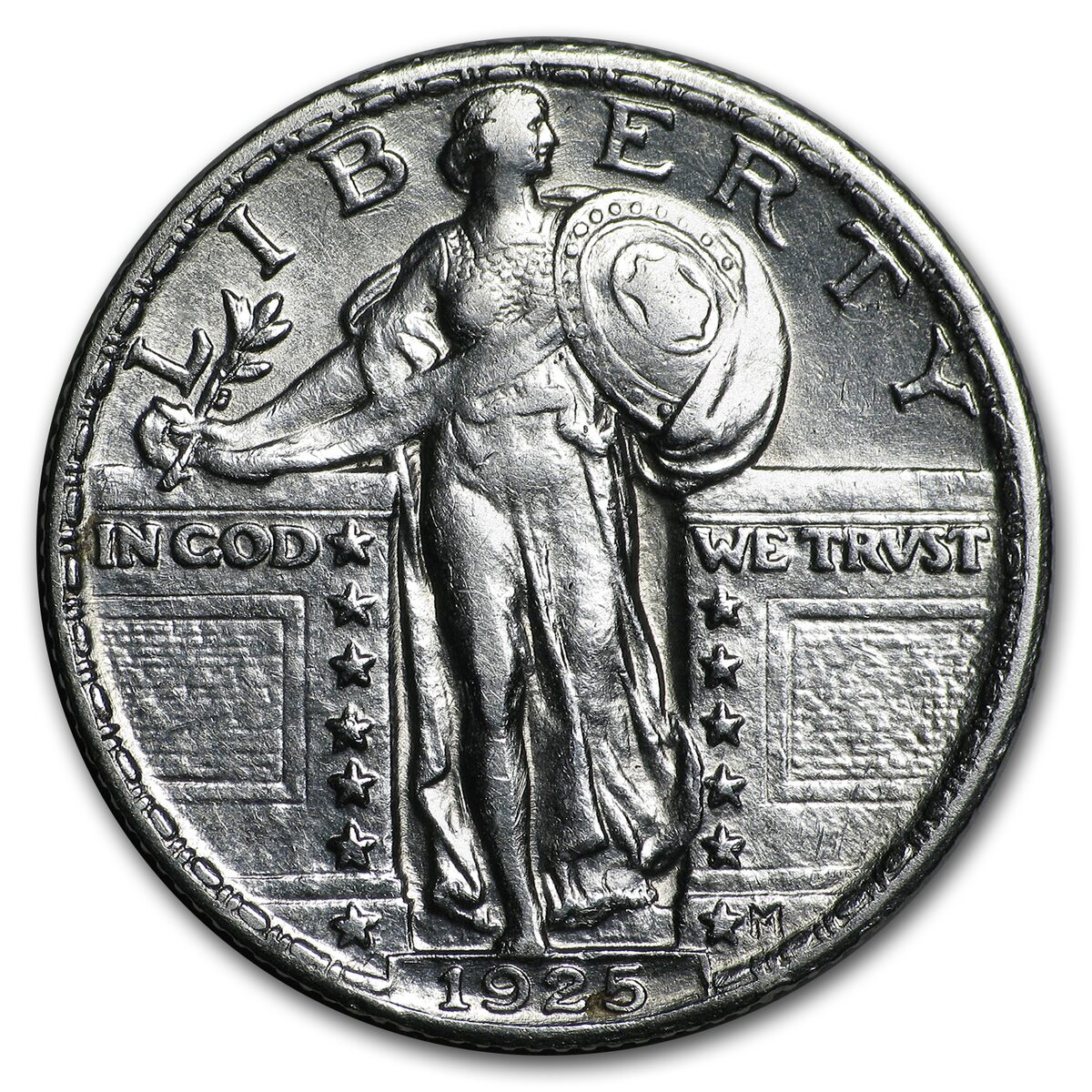 1925 Standing Liberty Quarter AU