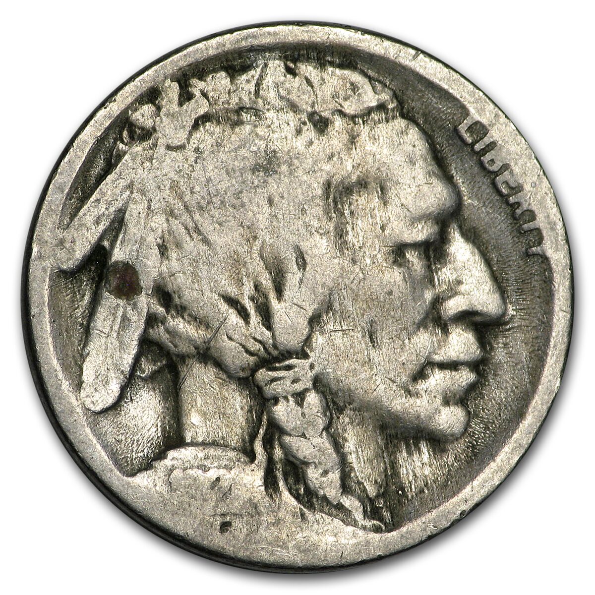 1921-S Buffalo Nickel AG