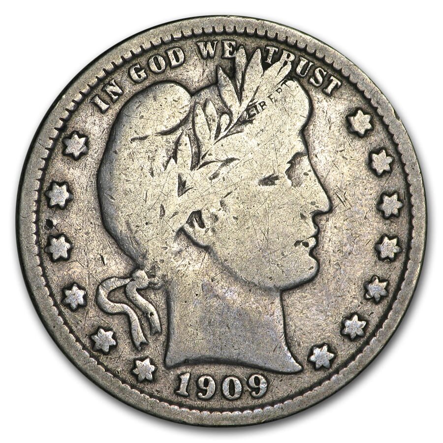 1909-S Barber Quarter Fine