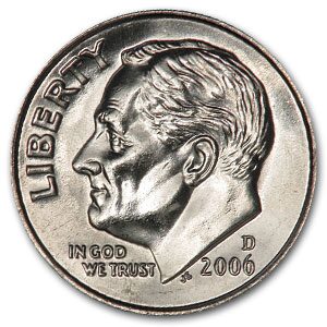 2006-D Roosevelt Dime BU