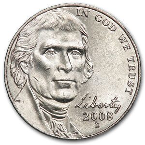 2008-D Jefferson Nickel BU