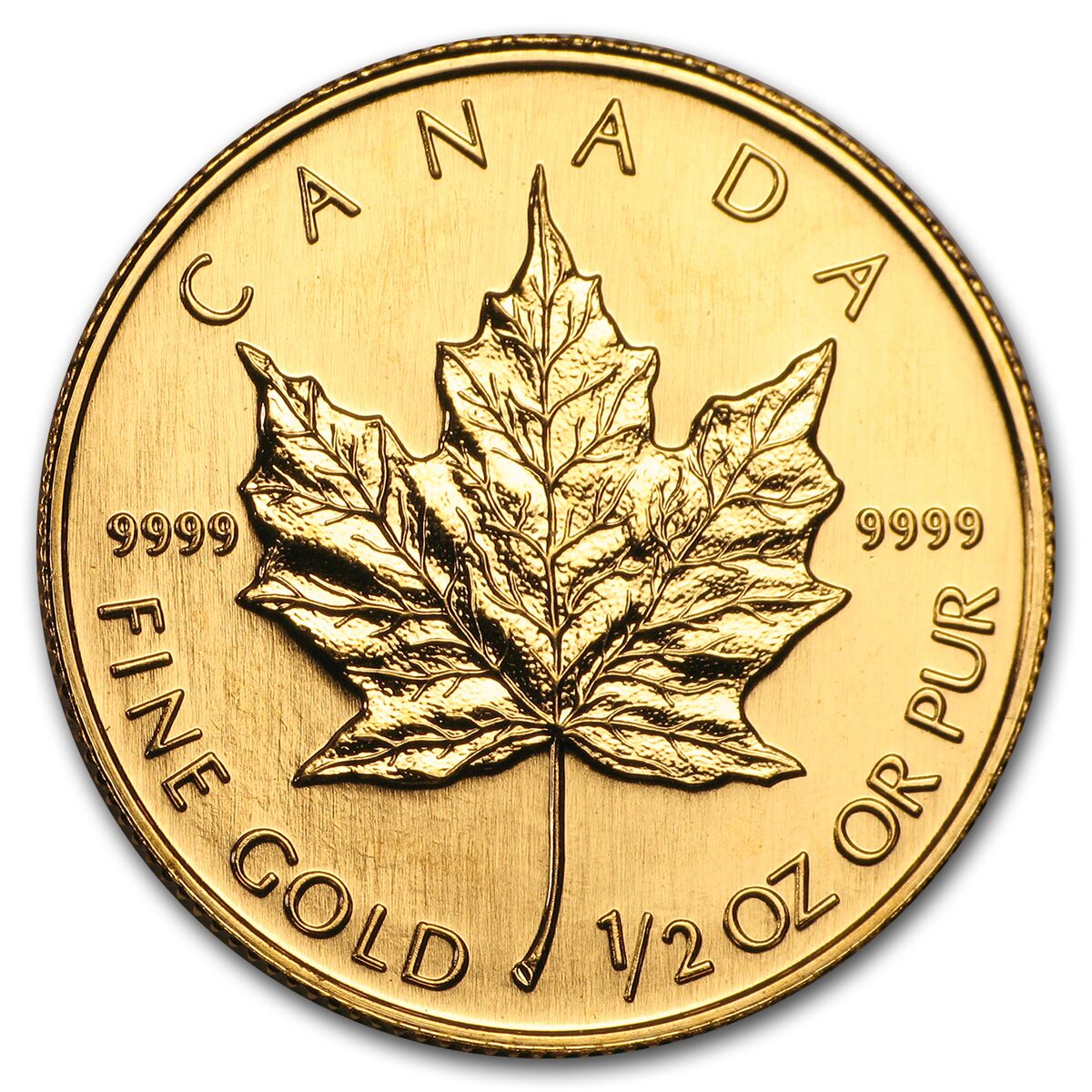 2004 Canada 1/2 oz Gold Maple Leaf BU