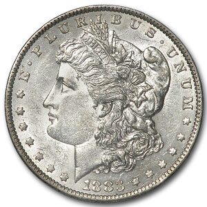 1883-O Morgan Dollar BU (VAM-36A, E Rev Hot-50)