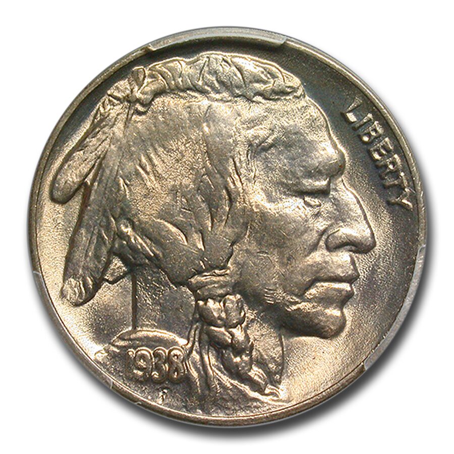 1938-D/D Buffalo Nickel MS-66 PCGS