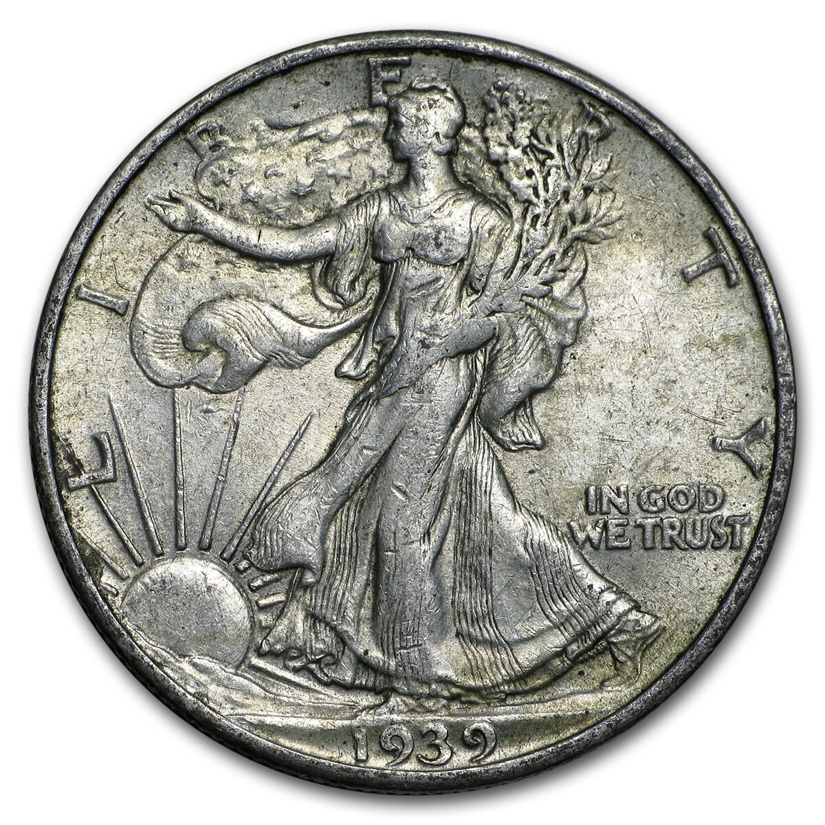1939-S Walking Liberty Half Dollar AU