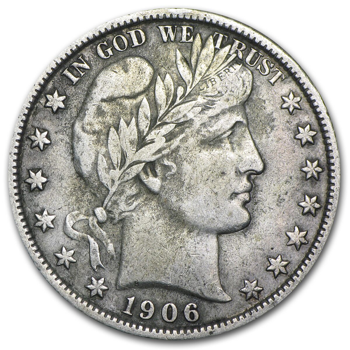 1906-D Barber Half Dollar XF