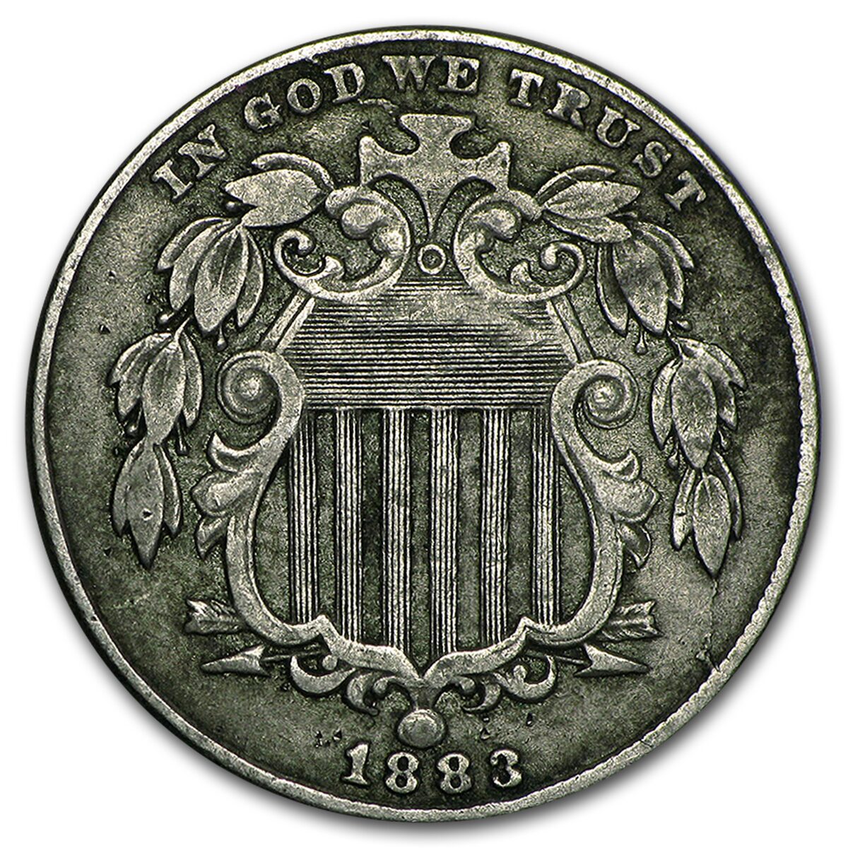 1883 Shield Nickel VF